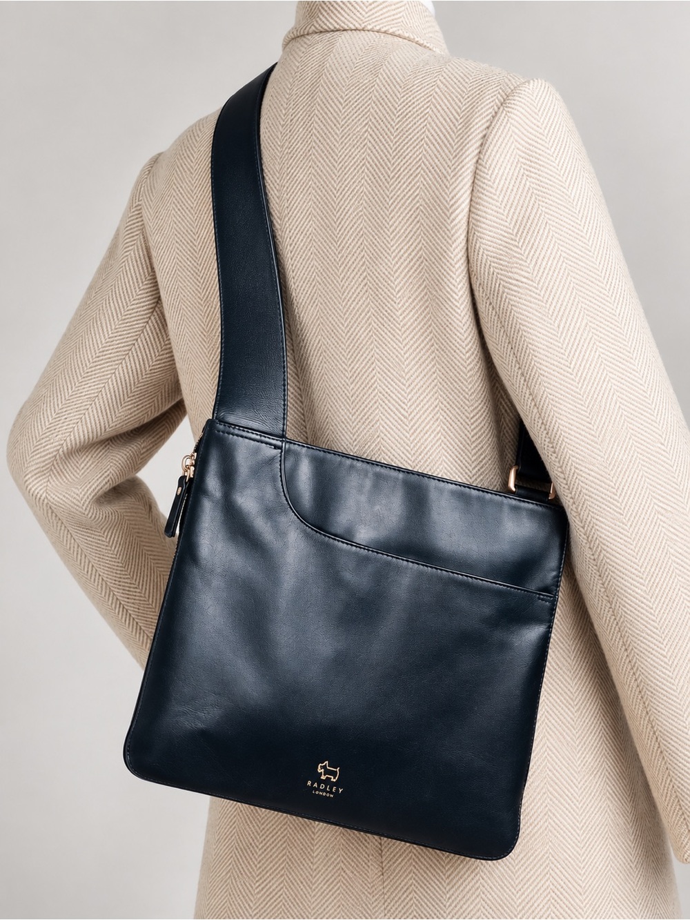 RADLEY LONDON Black Leather
Crossbody Shoulder Bag